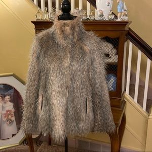 Inspired Style Reversible Faux Fur/Suede Jacket.